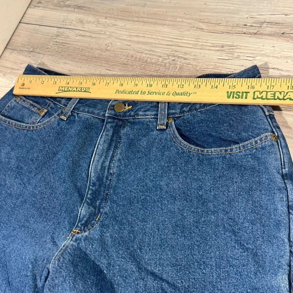 VTG LL Bean Jeans Women's 16 Red Flannel Lined Cozy Outdoor Barn Chore